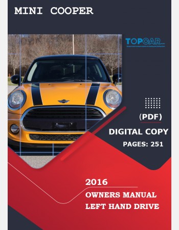 mini cooper 2016 owners manual